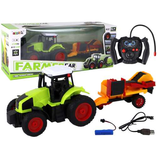 RC távirányítós traktor és pótkocsi 1:16 16162