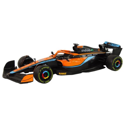McLaren F1 RC Samochód Wyścigowy skala 1:18, pomarańczowo-czarny