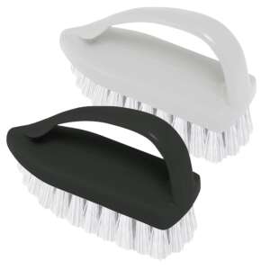 York Mini Mix GREY scrubbing brush, black and grey, 4x7x10cm - Cleaning