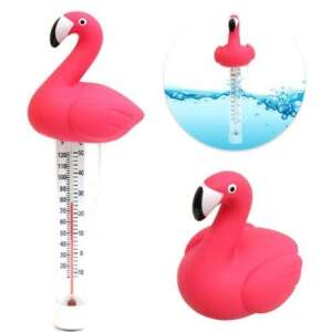 Pink flamingo pool thermometer, floating thermometer, measures water temperature in Fahrenheit and Celsius, pool thermometer, pool accessories - Pool Thermometer