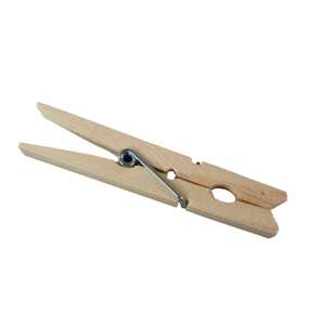 Wooden clothespin, natural color, 7.3x1.3x0.8cm, Eco Natural - YORK