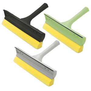 York window squeegee with sponge, 21x20x9 cm, black, green, grey - YORK