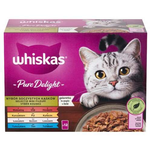 Whiskas Pure Delight Cica Püré - 12 x 85g