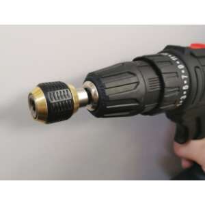 Quick release drill chuck for drill bits, hex shank, 1/4 inch, 6.3 mm, quick change, easy to use, one-handed operation,  for drilling, screwing, and other tasks - Homyl