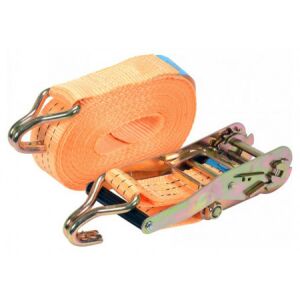 VOREL Racsnis rakományrögzítő heveder, 10 m x 50 mm, 3 t teherbírás - Vorel