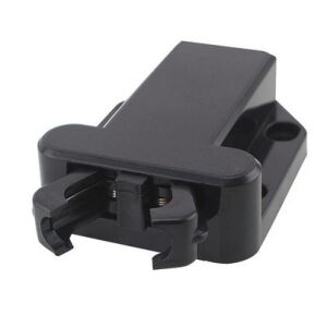 Close-up of black Roller Catch Latch mechanism - Home Safety