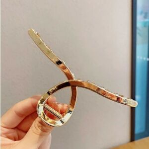 Elegant Golden Hair Clip Loop 135329591 - Hair Clip, Headband