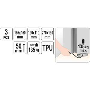 YATO Szerelőpárna Szett - 3 db - 135 kg