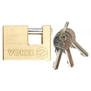 VOREL Lakat 50 mm biztonsági sárgaréz ("U" lakat)