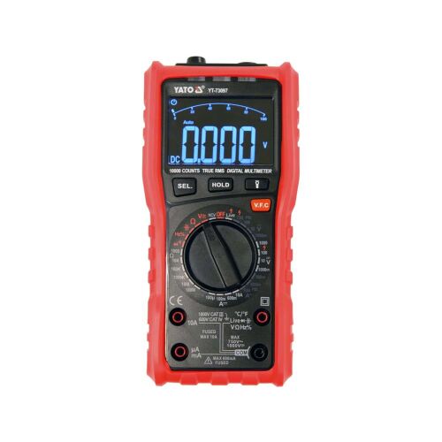 YATO YT-73097 Digital Multimeter displaying voltage reading