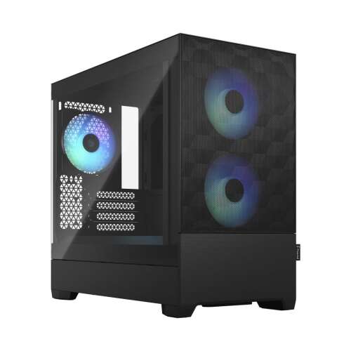 Carcasă PC Fractal Design Pop Mini Air RGB Neagră cu Sticlă Securizată