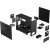 Exploded view of Fractal Design Pop Silent Black PC Case