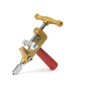 Glass cutter tool with red handle, for cutting glass, tile, and other materials - Hand tool