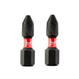Pár skrutkovacích bitov Milwaukee Shockwave PH2 - Bitové hlavy