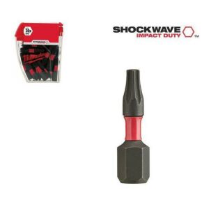 Bit Torx Milwaukee Shockwave TX50, Impact Duty, z etui - Bithead