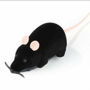 Remote Control Cat Toy Mouse, Black with Pink Ears 138714518 - Cat Toy