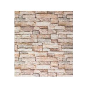 Beige Brick Effect Self-Adhesive Wallpaper - 5.39 m² - Wallpaper