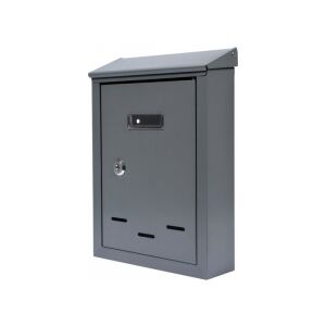 Cutie poștală gri VOREL 285 x 200 x 60 mm, cutie poștală securizată pentru acasă sau birou - Cutii postale