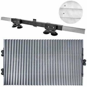 Retractable car windshield sunshade, aluminum foil, universal fit - Windshield Cover