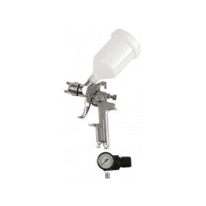 VOREL 600ml Farbspritzpistole mit Oberbehälter und Druckregler zum Lackieren - Farbsprühgeräte & -systeme