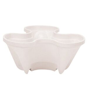 Biely stupňovitý kvetináč, stupňovitý kvetináč na bylinky a jahody - Kvetináče