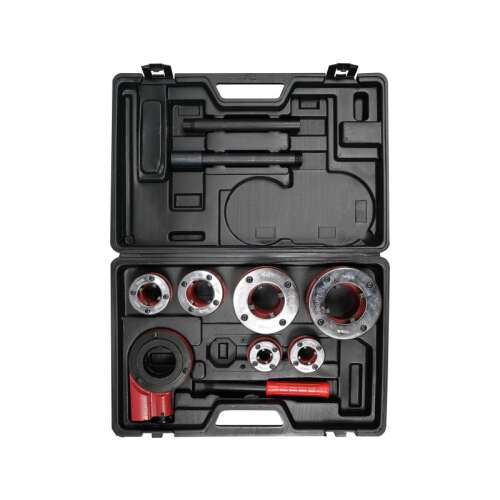 YATO YT-29003 Súprava na rezanie závitov rúr (1/2"-2") v kufríku, pohľad zhora