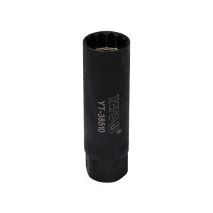 YATO Vékonyfalú gyertyakulcs 3/8" 14 mm / 63 mm
