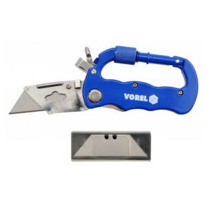 VOREL trapéz pengés zsebkés alumínium karabinerrel - Tapétavágó