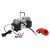 YATO 12V car air compressor with pressure hose and battery clamps