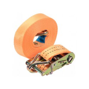 VOREL 8m x 38mm Racsnis rakományrögzítő heveder, 2000kg terhelhetőség - Vorel