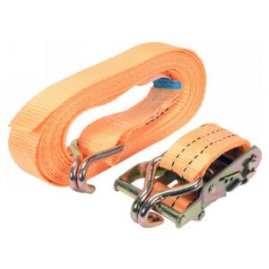 VOREL Racsnis rakományrögzítő heveder 6 m x 38 mm, 2 tonna teherbírás - Vorel