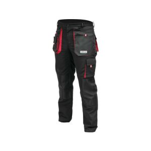 Pantaloni de lucru negri YATO Duero cu 9 buzunare, marimea L - Pantaloni de lucru