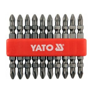 YATO Końcówki wkrętakowe PH2 dwustronne, 10 sztuk - Bithead