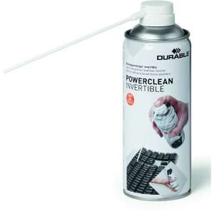 Durable POWERCLEAN INVERTIBLE 200 ml stlačený vzduch, na čistenie elektroniky, klávesníc a iných zariadení - Stlačený vzduch