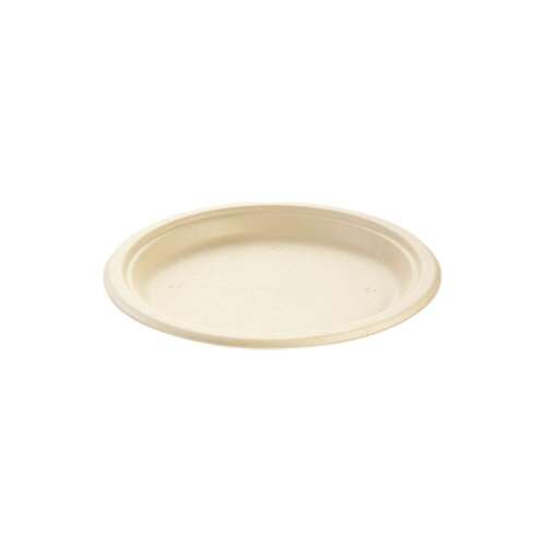 Tescoma PARTY TIME Compostable Plate, 12 pack, round, natural color, biodegradable, microwave safe