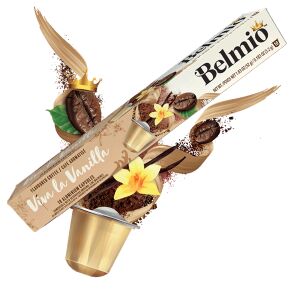Belmio Viva La Vanilla kávékapszula, 10 darabos kiszerelés. Vanília ízű, Nespresso kompatibilis kapszulák. - Belmio