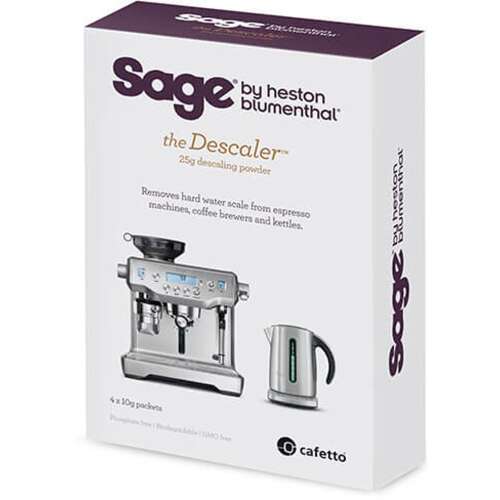 Sage BES007 Descaler pentru mașina de cafea, 4x25g