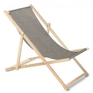 GreenBlue Klassische Liege aus Buchenholz - Grau - Zusammenklappbar - Sonnenliegen & Liegestühle
