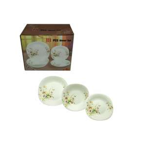 Luminarc Opal Étkészlet - 19 részes - Szögletes - Mezei Virág 75314197