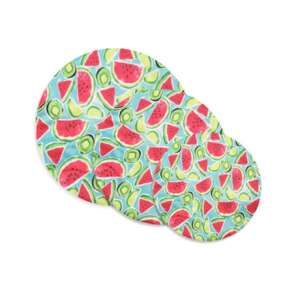 Set mit 3 wiederverwendbaren Lebensmittelverpackungen mit Wassermelonen- und Kiwimotiv - Koch- & Backgeschirr