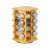 16-piece rotating bamboo spice rack with glass jars