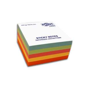 Point Notes Pasztell Öntapadó Jegyzettömb Kocka, 76x76mm, 400 lap - Cube