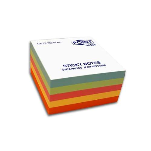 Point Notes Pastell Haftnotizwürfel, 76x76mm, 400 Blatt