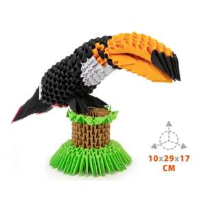 Alexander 3D Origami Toucan Kit, 752 pieces, build your own toucan, finished product - Nonbrand Creative Toy