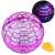 Fliegender 'UFO'-Ball, pink-lila LED-Flugball mit Fernbedienung