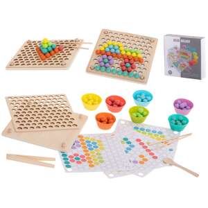 Oktatási montessori gyöngygolyó mozaik puzzle 77el. 75333575 Fejlesztő játékok ovisoknak