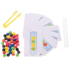 Oktatási kirakós színes montessori golyók 75333800 Fejlesztő játékok ovisoknak