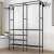 Open Wardrobe and Shoe Storage with 6 Shelves, 170 x 108 x 36 cm 89370600