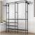 Open Wardrobe and Shoe Storage with 6 Shelves, 170 x 108 x 36 cm 89370600
