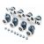 Shower door rollers, 8-piece set, replacement parts